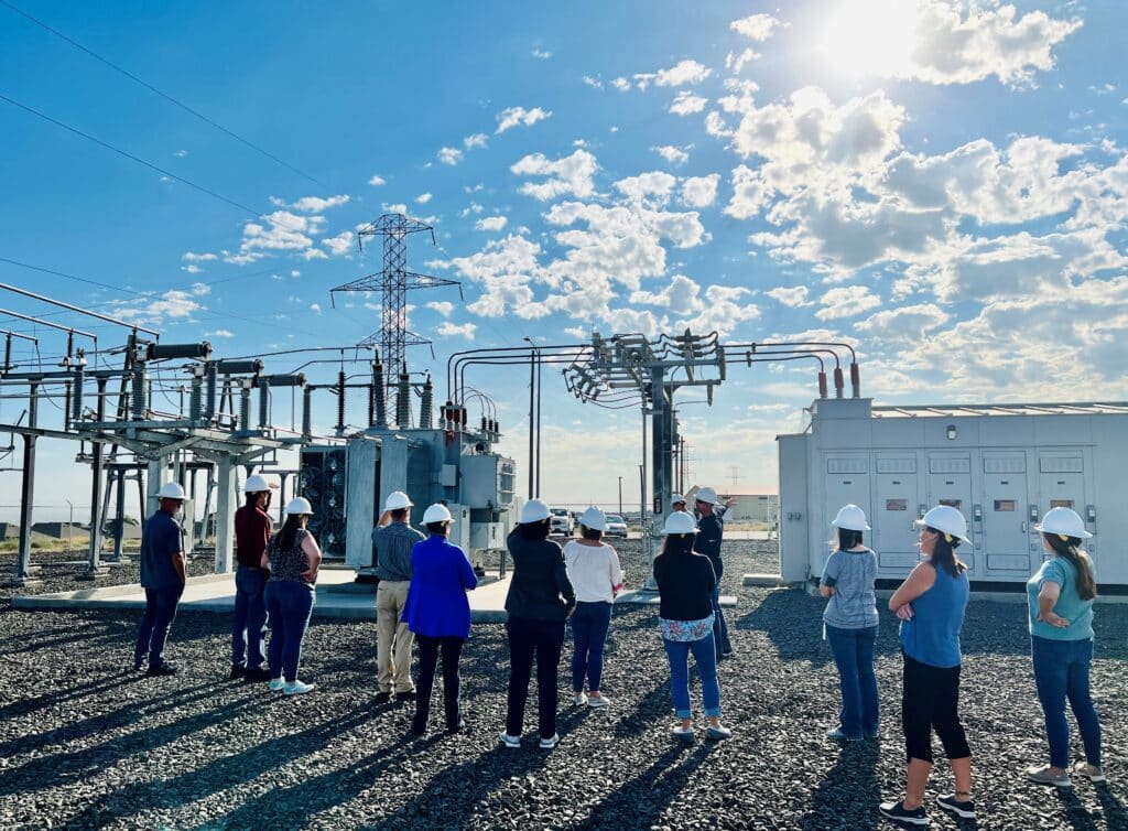 Men working on electricity