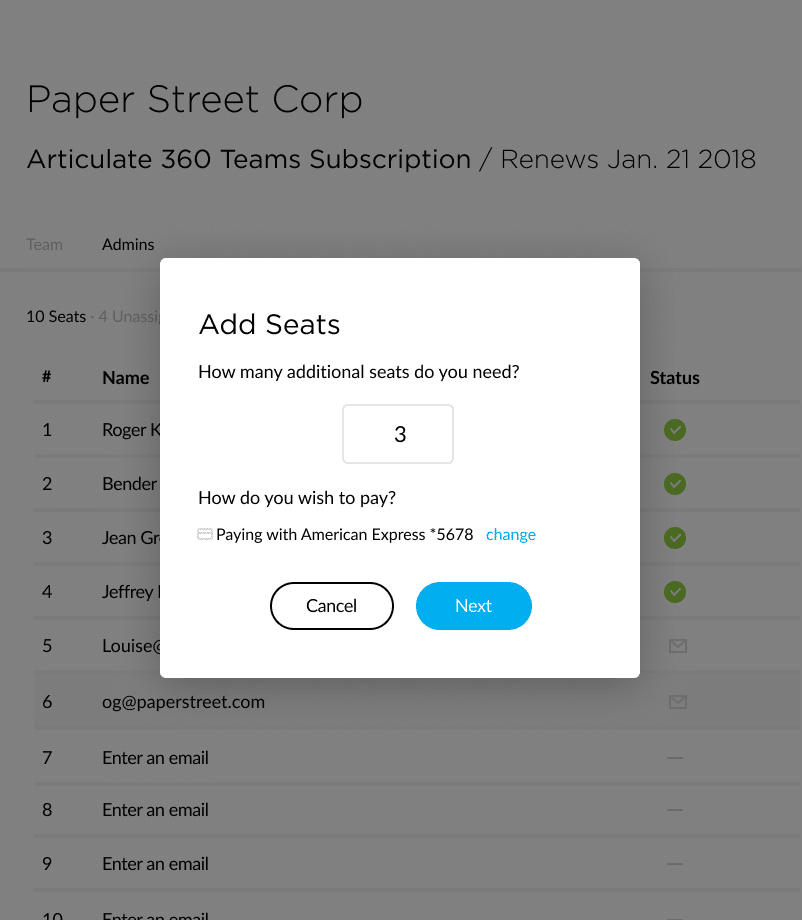 Simple Account Management