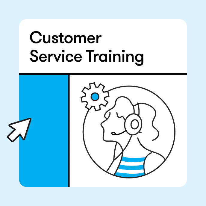 Customer service training illustration